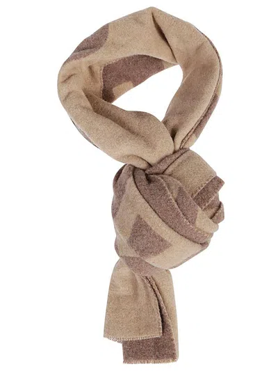 Acne Studios Foulards & Scarfs In Camel