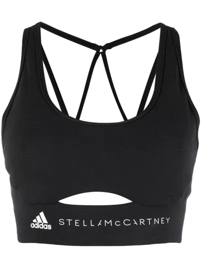 Adidas By Stella Mccartney T-shirts & Tops In Blackwhite