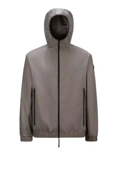 Moncler Outerwear In Mid Grey