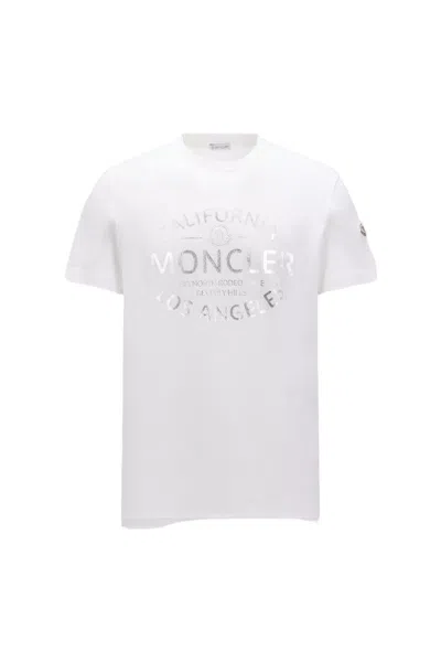Moncler T-shirts & Tops In Natural