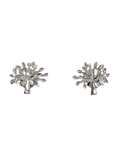 Mulberry Tree Earrings In Silver