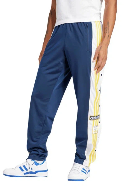 Adidas Originals Adibreak Adicolor Track Trousers In Bold Gold/night Indigo/white