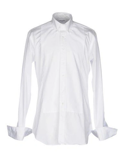 Thom Browne Solid Colour Shirt In White