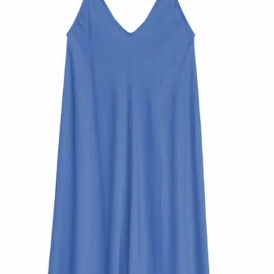 L Agence Lorraine Trapeze Dress In Sea Mist In Blue