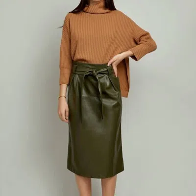 Christy Lynn Paola Skirt In Military In Green