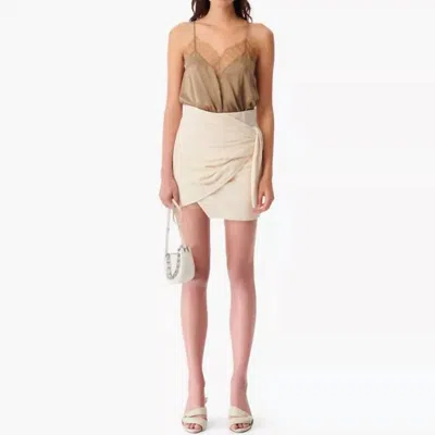 Iro Rachele Tweed Mini Skirt In Ecru