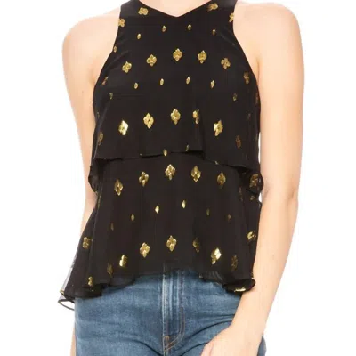 A.l.c Duran Top In Black/gold