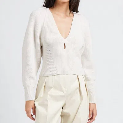 Iro Adsila V-neck Sweater In White