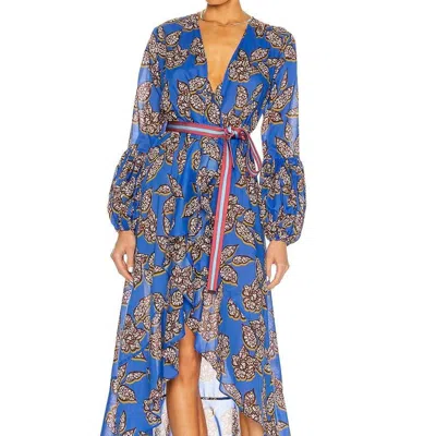 Alexis Livana Dress In Sapphire Batik In Blue