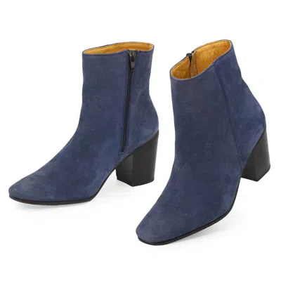 Charleston Shoe Co. Drake Ankle Bootie In Blue