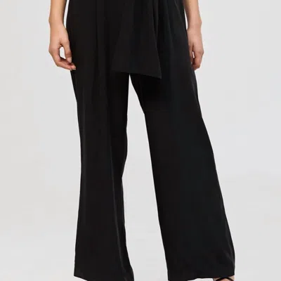 Acler Alma Silk Jumpsuit In Black