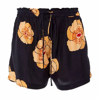 Acler Antol Short In Black Floral