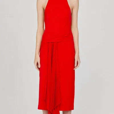 Acler Bercy Dress In Cherry In Red
