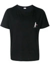 SAINT LAURENT cat martini print T-shirt,482457YB1IN12306599