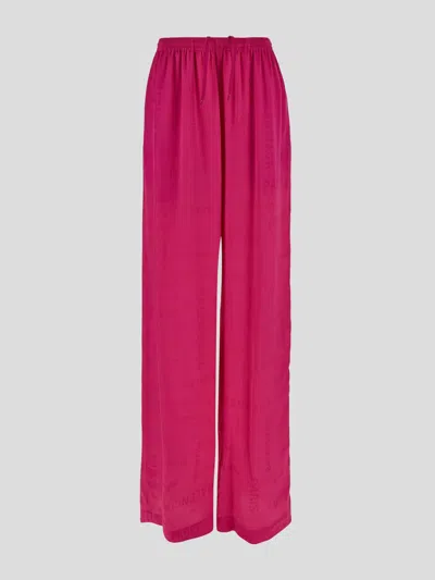 Balenciaga Trousers In Fuchsia