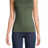 Majestic Soft Touch Sleeveless Turtleneck In Mousse
