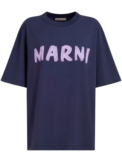 Marni T-shirts & Tops In Blublack