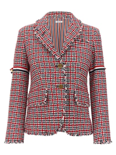 Thom Browne Tweed Jacket In Multicolour