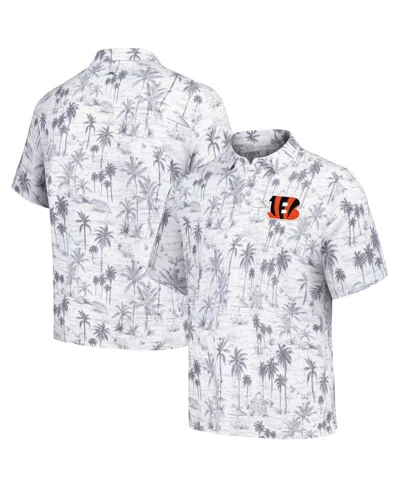 Tommy Bahama Gray Cincinnati Bengals Cabana Shores Islandzone Tri-blend Polo