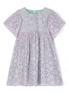 Stella Mccartney Kids' Lilac Cotton Dress In Purple