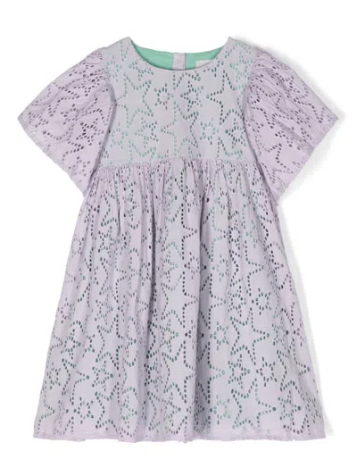 Stella Mccartney Kids' Lilac Cotton Dress In Purple