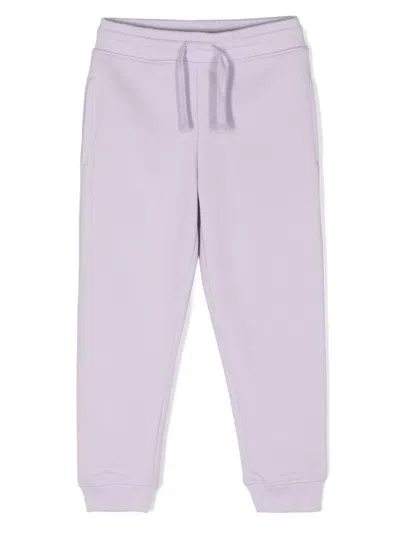 Stella Mccartney Kids' Logo-print Cotton Track Pants In Purple