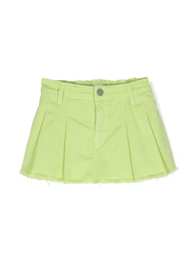 Miss Grant Kids' Pleat-detail Shorts In Green