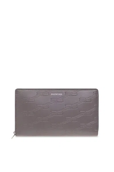 Balenciaga Small Leather Goods In Dark Grey
