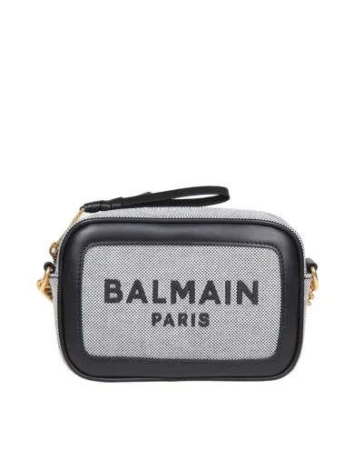 Balmain B-army Crossbody Bag In Noirblanc