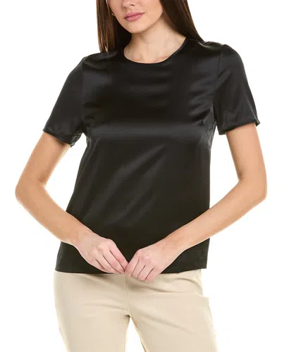 Brooks Brothers Silk-blend T-shirt In Black