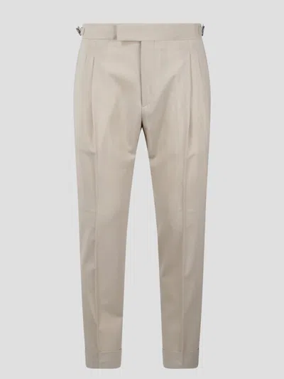 Be Able Robby Pleated Trousers In Nude & Neutrals