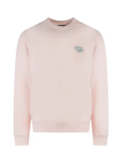 Apc Rider Cotton Sweatshirt In Pink