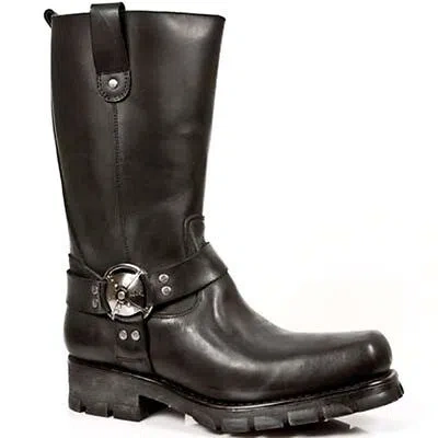 Pre-owned New Rock Rock Boots Unisex Punk Gothic Stiefel - Style 7610 S1 Schwarz