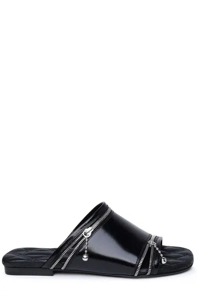 Burberry Decorative-zip Slip-on Sandals In Default Title