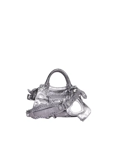 Balenciaga Neo Cagole Xs Shoulder Bag In Metallic