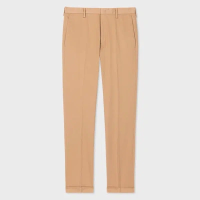 Paul Smith Slim-fit Tan Cotton-stretch Chinos In Brown