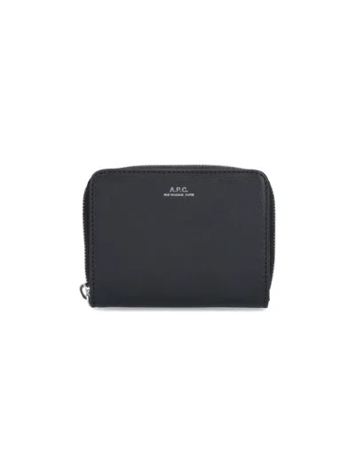 Apc Logo Wallet In Black  