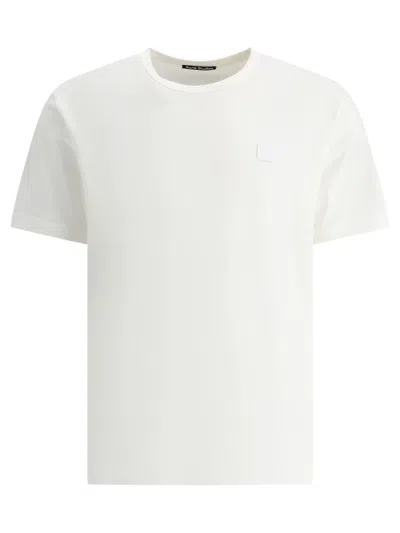 Acne Studios "nash Face" T-shirt In White