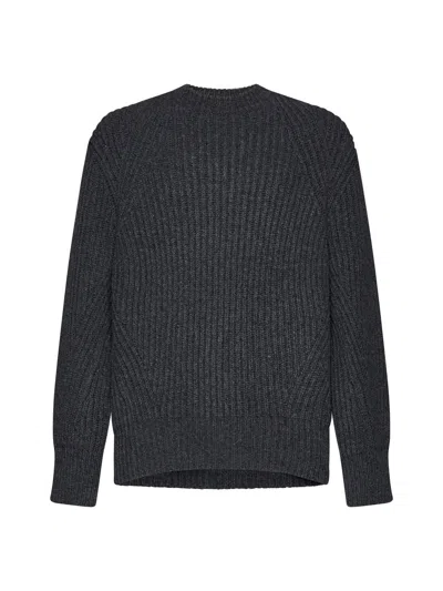 Alexander Mcqueen Sweaters In Charcoal
