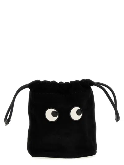 Anya Hindmarch Pouch "eyes" In Black