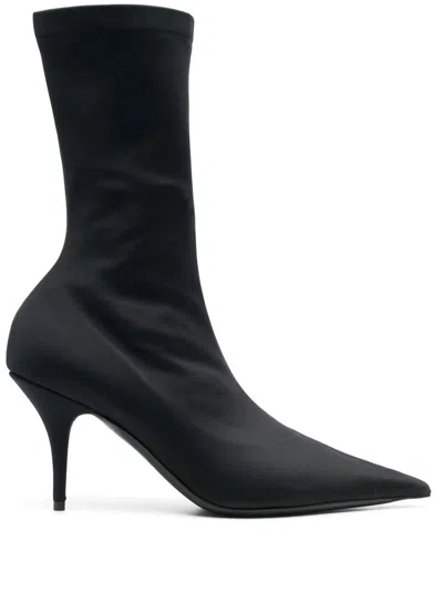 Balenciaga Knife 80mm Bootie Shoes In Black