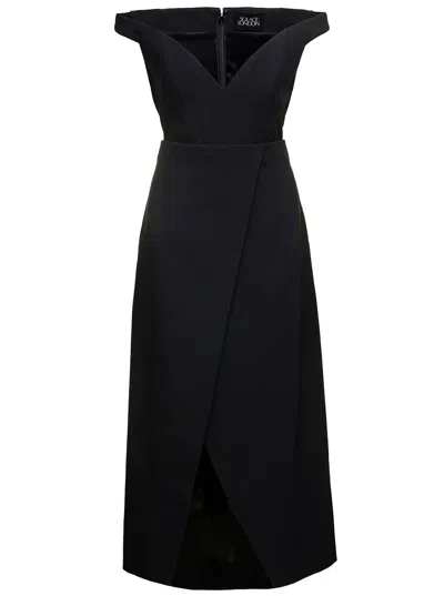 Solace London Dress In Black