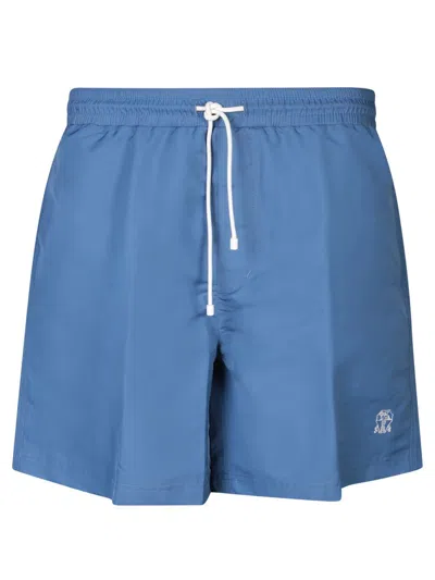 Brunello Cucinelli Swim Shorts In Clear Blue