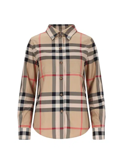 Burberry Shirts In Beige