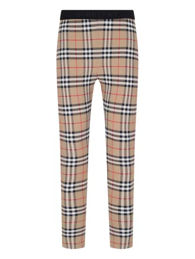 Burberry Leggings In Checked