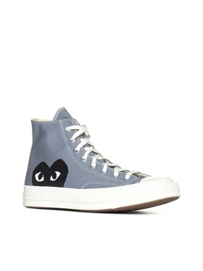 Comme Des Garçons Play X Converse 'chuck Taylor' High Sneakers In Gray