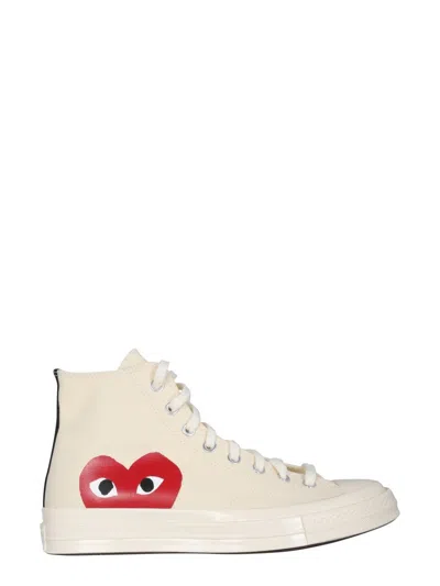 Comme Des Garçons Play Chuck 70 Sneaker In Panna