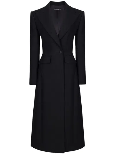 Dolce & Gabbana Coat Clothing In Black