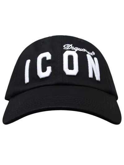 Dsquared2 Logo Embroidery Baseball Cap In Black