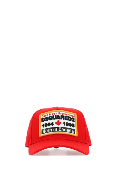 Dsquared2 Logo Cap In Red